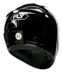 Capacete Fly F-9 Classic Brilho  visão traseira 