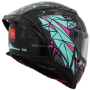 Capacete MT Helmets Braker SV Crash com Aerofólio - Vista Traseira

