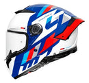 Capacete MT Helmets Thunder4 Ergo C7 Azul 58 - Vista Frontal
