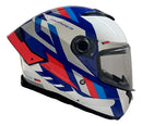 Capacete MT Helmets Thunder4 Ergo C7 Azul 58 - Vista Lateral
