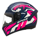 Capacete Peels Spike II Win Azul Fosco/Pink