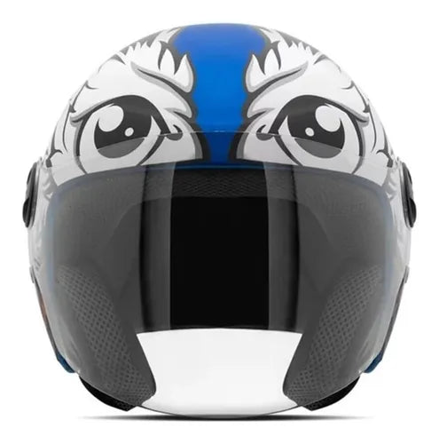 Capacete Tork New Liberty Three Azul Fosco Tamanho 56 capacete abero 