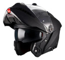 Capacete AXXIS Ghostfighter Solid A1 - Preto Fosco Articulado