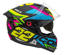 Capacete Peels Icon Pro RT 22 - Preto Fosco/Amarelo Fluorescente