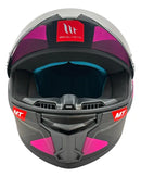 Capacete MT Helmets Stinger 2 ORS A7 - Preto/Rosa Fosco