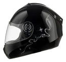 Capacete Fly Young Belle - Preto com brilho