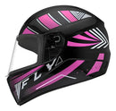 CAPACETE FLY F-9 HG NOMADE Preto/Rosa
