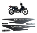 Kit Faixa Adesiva Honda Biz 125 EX 2011 – Azul Metálica