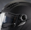 Capacete AXXIS Ghostfighter Solid A1 - Preto Fosco Articulado