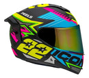 Capacete Peels Icon Pro RT 22 - Preto Fosco/Amarelo Fluorescente