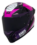 Capacete AXXIS Fénix Essence A2 - Preto/Roxo/Rosa