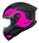 Capacete MT Helmets Stinger 2 ORS A7 - Preto/Rosa Fosco