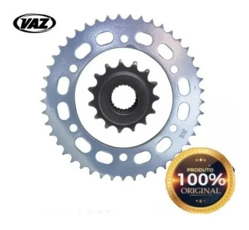 Kit Coroa e Pinhão Yamaha Fazer 250 2005-2008 VAZ A1045 - Código YCP0003T