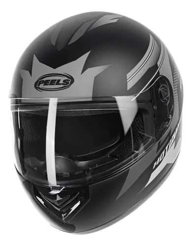 Capacete Peels Spike Motion com 2 Viseiras - Cor Preto Fosco/Grafite