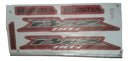 Kit Completo de Adesivos Honda BIZ 110i 2016 - Cor Vermelha