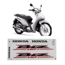 Kit Completo de Adesivos Honda BIZ 110i 2017 - Cor Branca