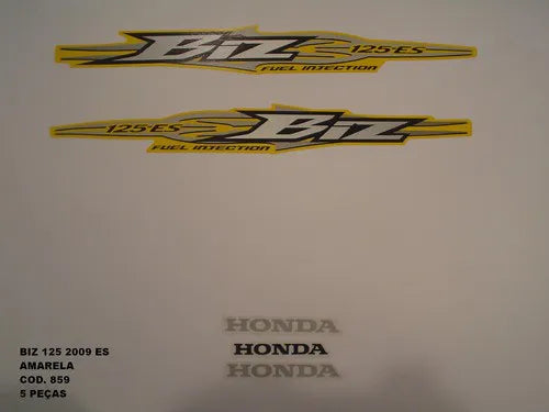 Faixa Honda Biz 125 ES 2009 Amarela - Modelo Original