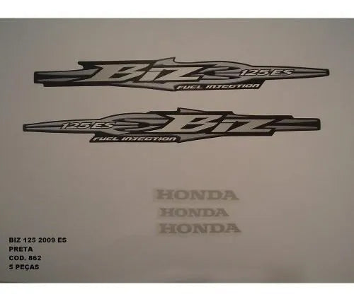 Faixa Honda Biz 125 ES 2009 Preta Modelo - Original