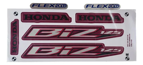 FAIXA BIZ125 ES 2015 VERMELHA 1193