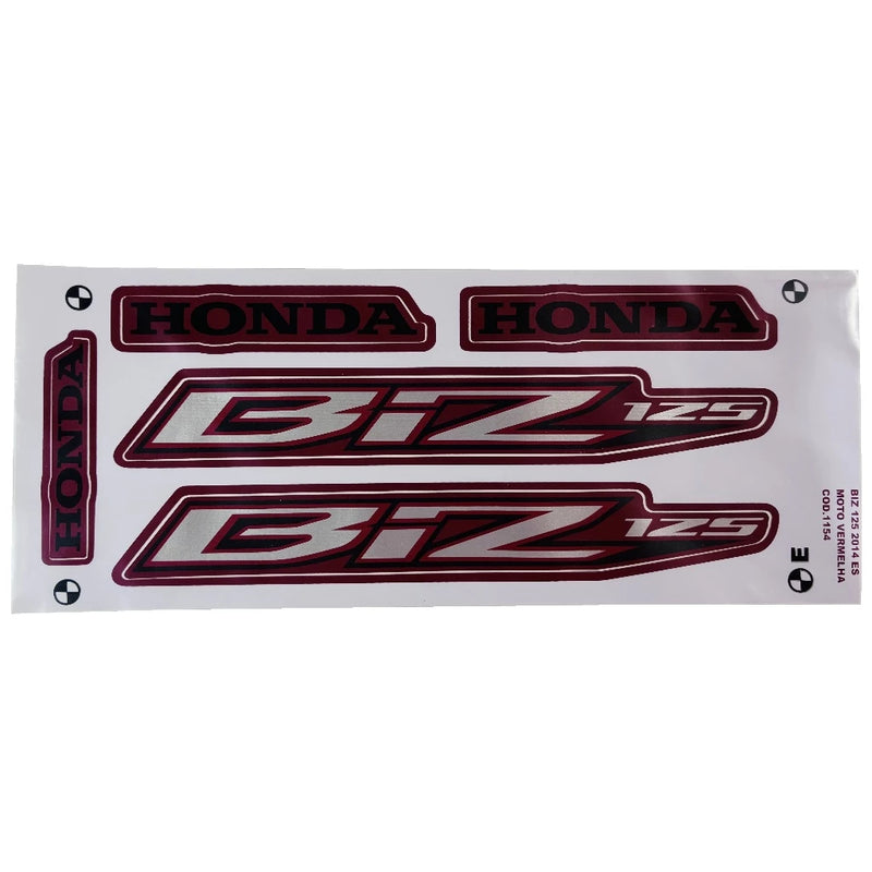 FAIXA BIZ125 ES VERM 2014 1154