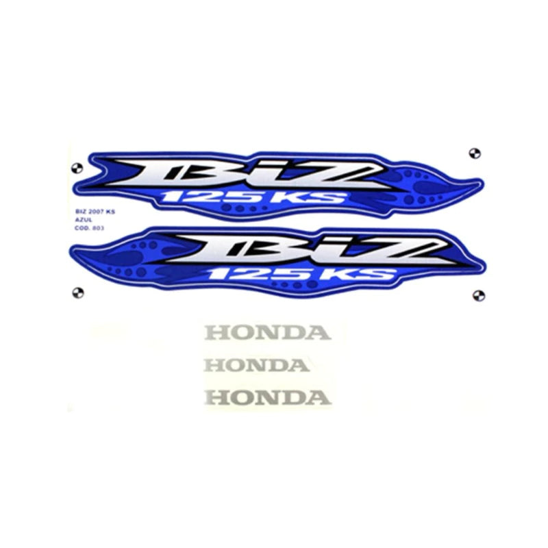 FAIXA BIZ125 KS 2007 AZUL 803