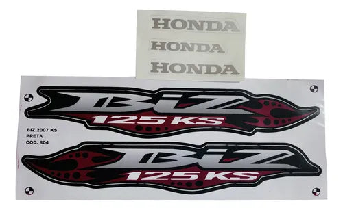FAIXA BIZ125 KS 2007 PRETA 804