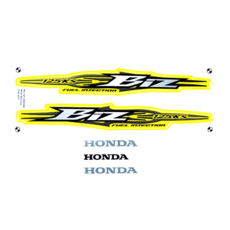FAIXA BIZ125 KS 2009 AMARELA 855
