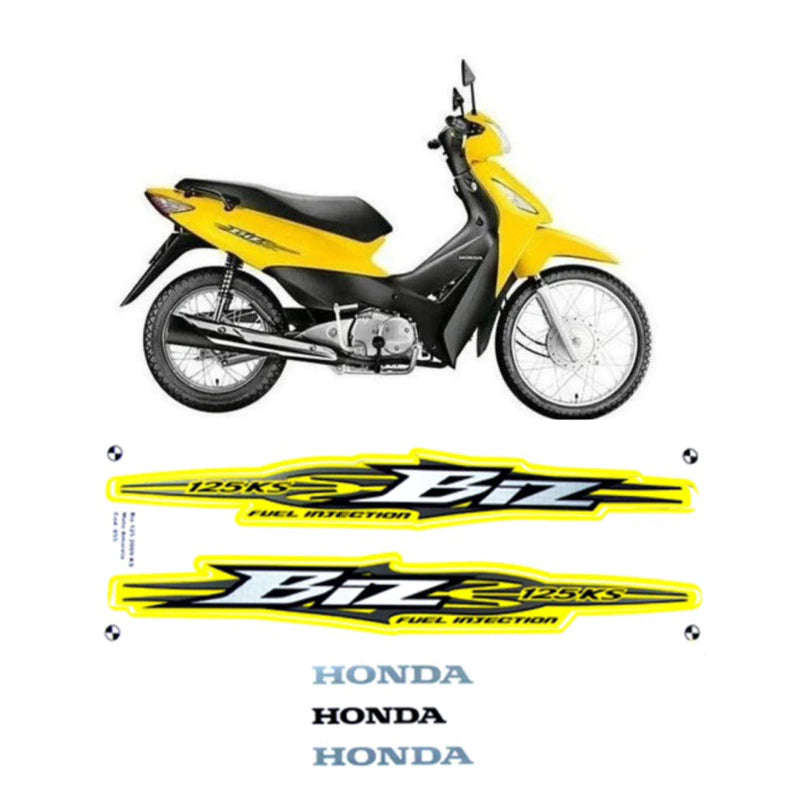 FAIXA BIZ125 KS 2009 AMARELA 855