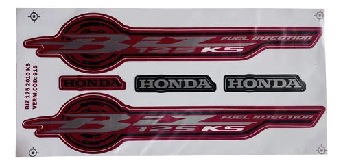 FAIXA BIZ125 KS 2010 VERMELHA 915