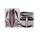 Kit Adesivos Honda CB 250 Twister 2017 Vermelha - Faixas Originais 1231