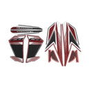 Kit Adesivos Honda CB 250 Twister 2018 Vermelha - Faixas Originais 1247