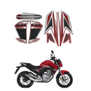 Kit Adesivos Honda CB 250 Twister 2018 Vermelha - Faixas Originais 1247