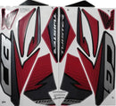 Kit Adesivos Honda CB 250 Twister 2019 Vermelha - Faixas Originais 1278