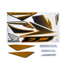 Kit Adesivos Honda CB 250 Twister 2020 Amarela - Faixas Originais 1314