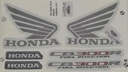 FAIXA CB 300 2010 PRATA 871