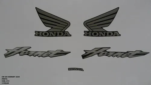 Faixa Adesiva Honda CB 600 Hornet 2005 Original Preta - Qualidade Premium e Acabamento Perfeito