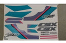 Kit Adesivos Honda CBX 150 Aero 1991 Azul - Faixas Originais 172