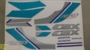 Kit Adesivos Honda CBX 150 Aero 1991 Pérola - Faixas Originais 170