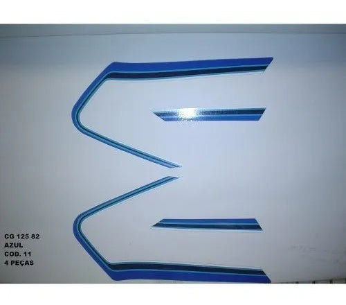 Faixa Adesiva Honda CG 125 1982 Original Azul - Qualidade Premium e Acabamento Perfeito