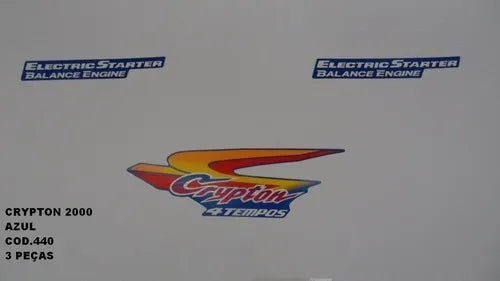 Faixa Adesiva Yamaha Crypton 2000 Original Azul - Qualidade Premium e Acabamento Perfeito