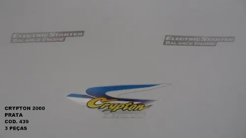 Faixa Adesiva Yamaha Crypton 2000 Original Prata - Qualidade Premium e Acabamento Perfeito