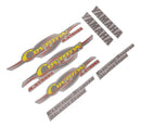Kit Completo de Adesivos Yamaha Crypton 2004 - Cor Bege