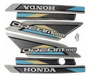 Kit Completo de Adesivos Honda Dream 100 1994 - Cor Preto
