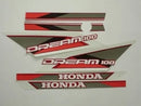 Kit Completo de Adesivos Honda Dream 100 1994 - Cor Vermelho