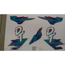 Kit Completo de Adesivos Yamaha DT 180 1993 - Cor Vermelho