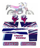 Kit Completo de Adesivos Yamaha DT 200 1992/1993 - Cor Branco
