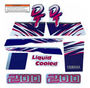 Kit Completo de Adesivos Yamaha DT 200 1992/1993 - Cor Branco
