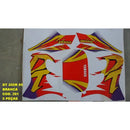 Kit Completo de Adesivos Yamaha DT 200R 1995 - Cor Branco