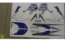 Kit Completo de Adesivos Yamaha DT 200R 1998 - Cor Azul