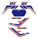 Kit Completo de Adesivos Yamaha DTZ 180 1989 - Cor Branco